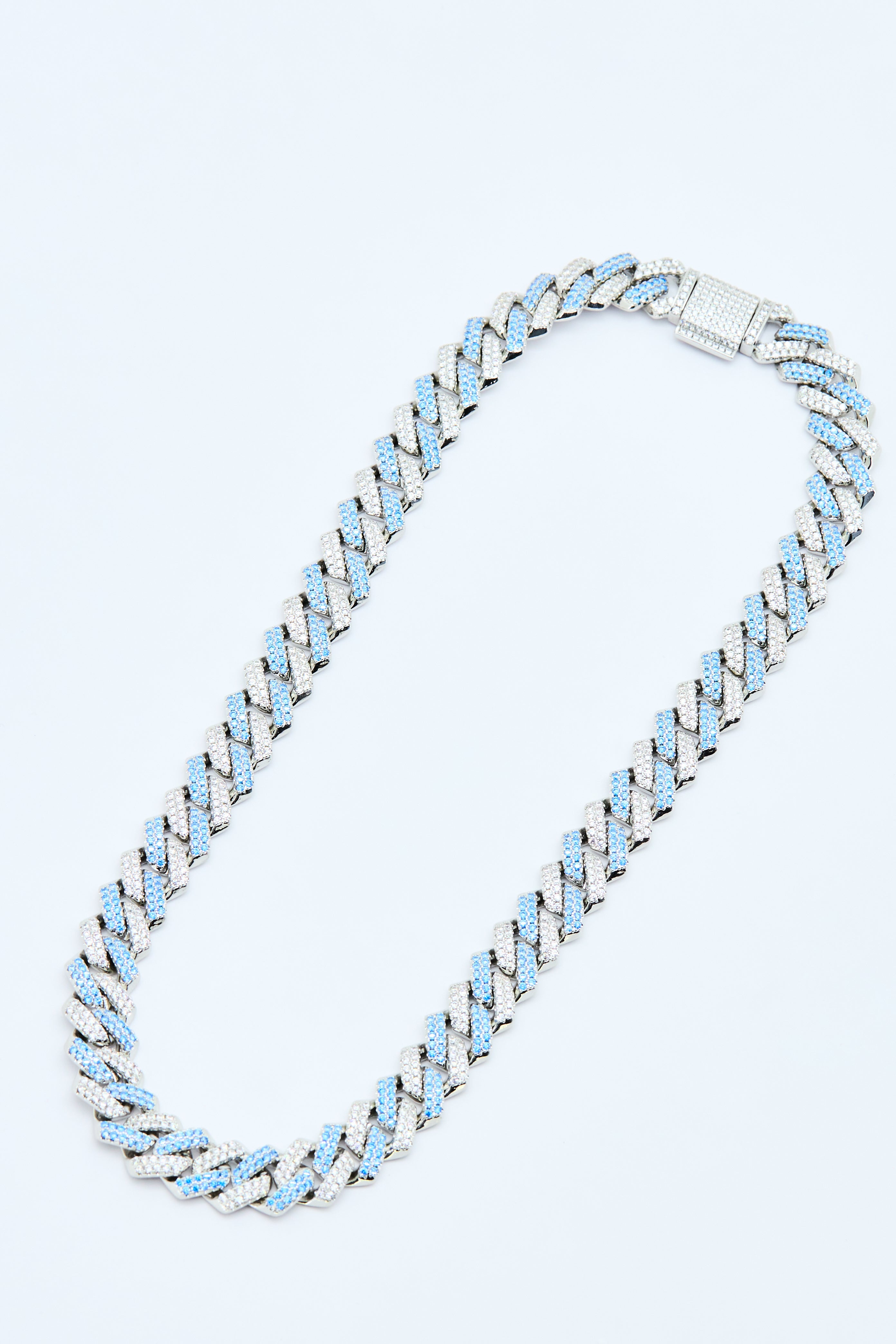 ICY CUBAN LINK NECKLACE – SKY FROST EDITION