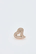 ICED HEART STUD EARRINGS