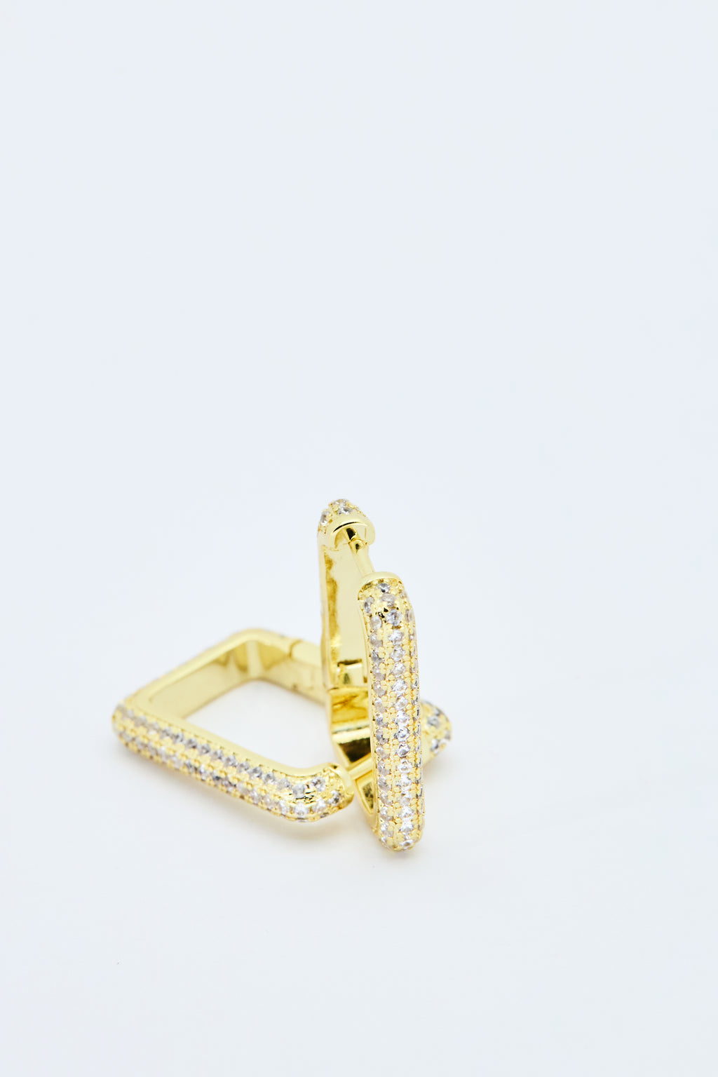 ICED SQUARE EARRINGS