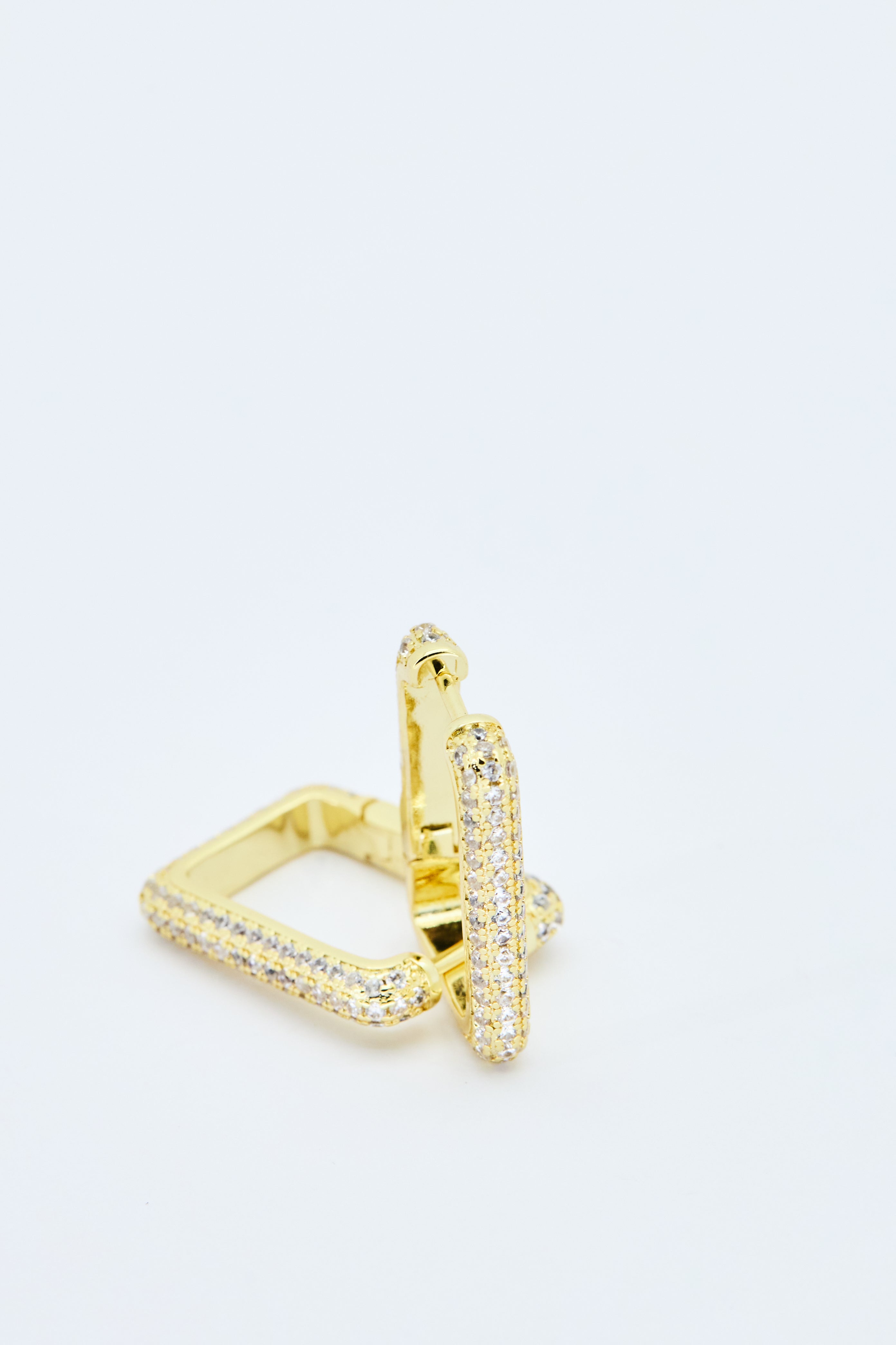 ICED SQUARE EARRINGS