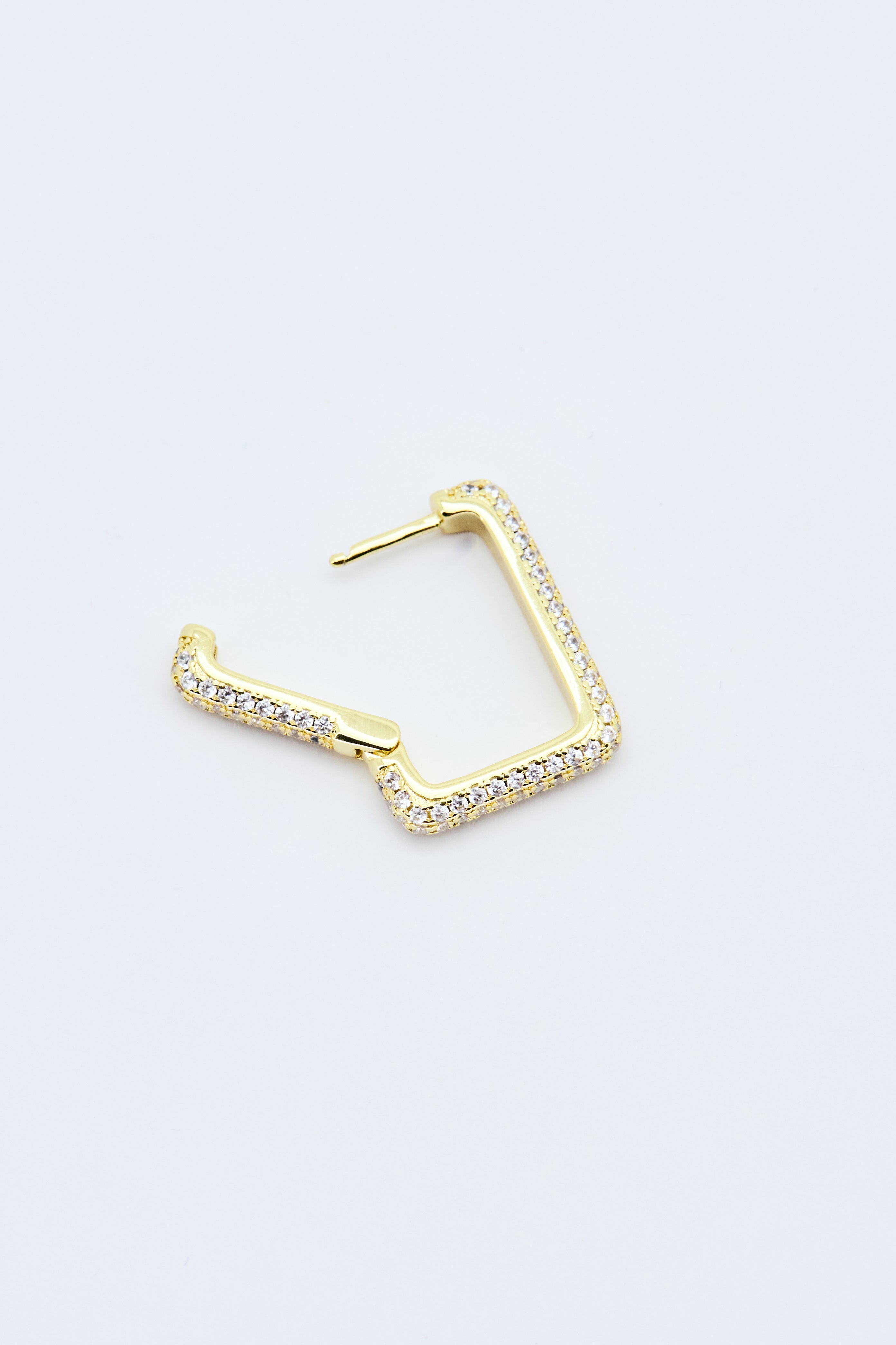 ICED SQUARE EARRINGS
