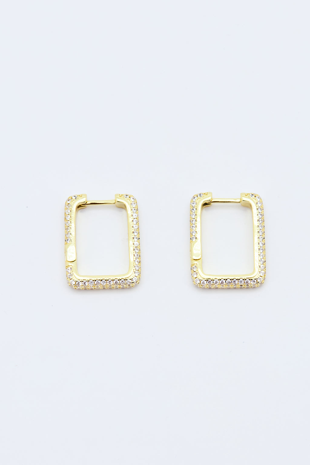 ICED SQUARE EARRINGS