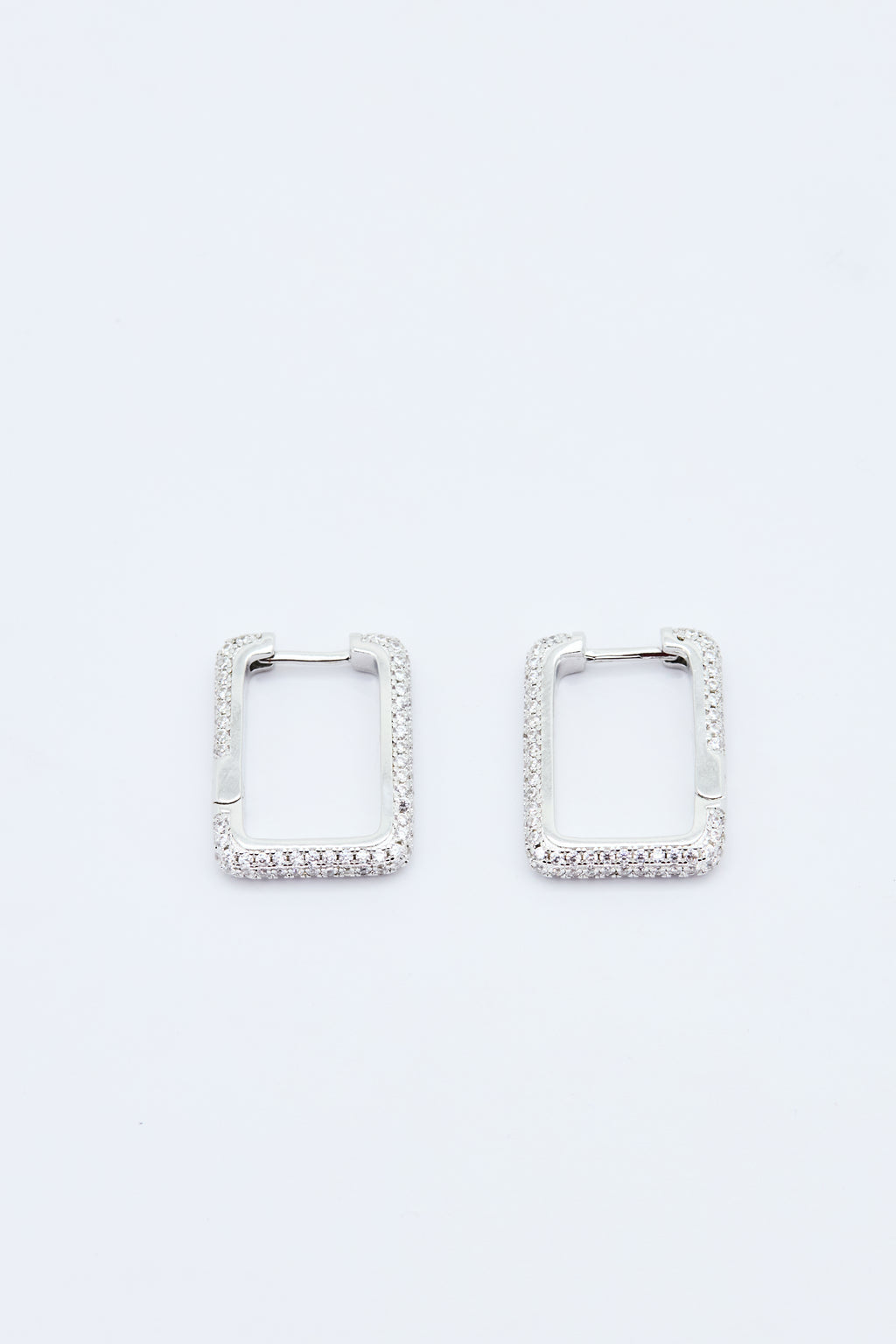 ICED SQUARE EARRINGS