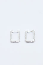 ICED SQUARE EARRINGS