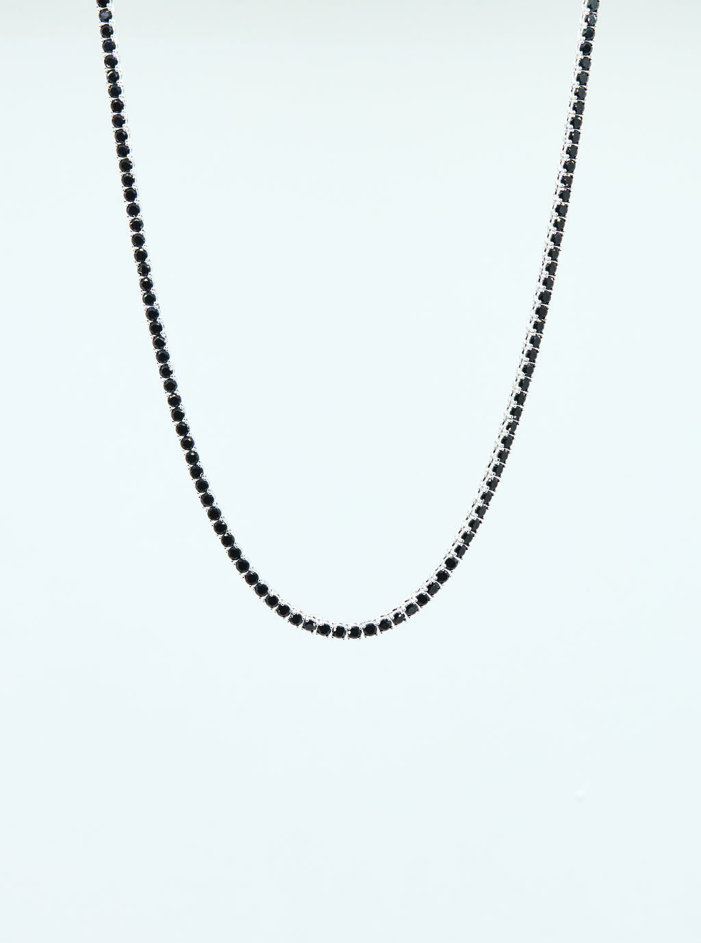 NOIR TENNIS NECKLACE