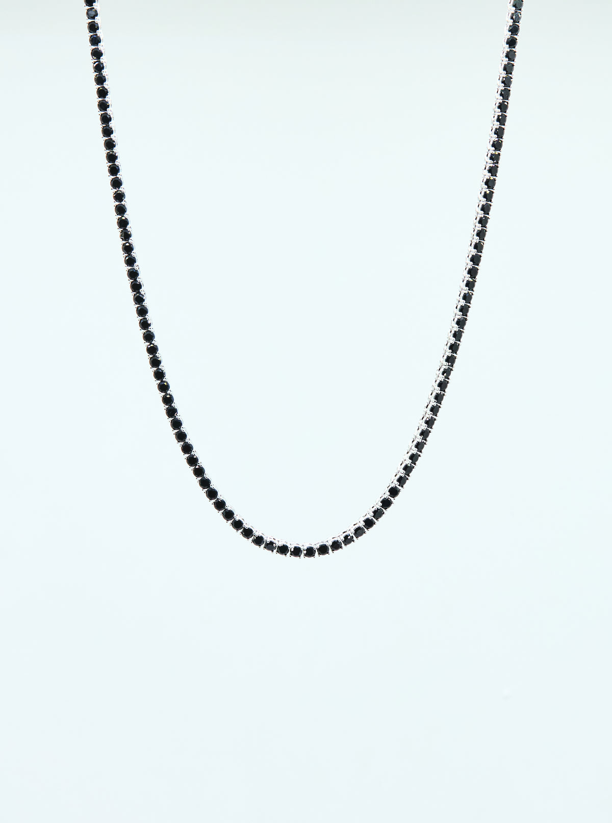 NOIR TENNIS NECKLACE