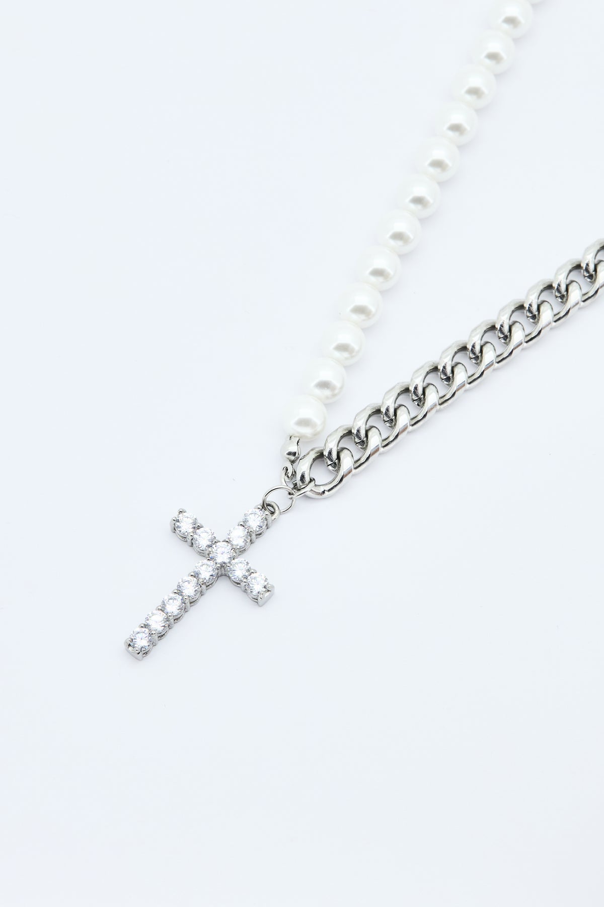 DUAL LINK CROSS NECKLACE