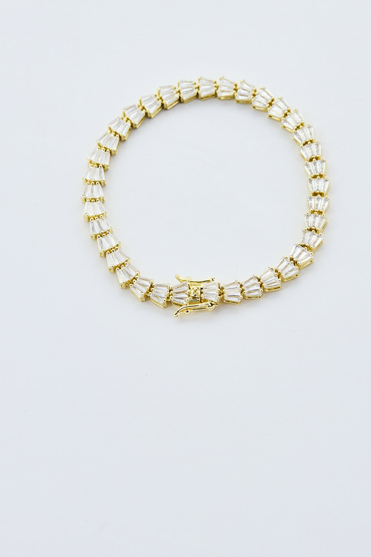 Tapered Baguette Crystal Bracelet