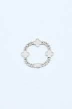 CLOVERED IN ICE BRACELET