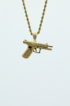 ICED PISTOL PENDANT